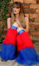 Blue and Red 2tone Fluffs