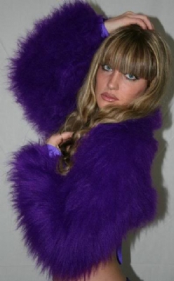 Fur Shrug Purple